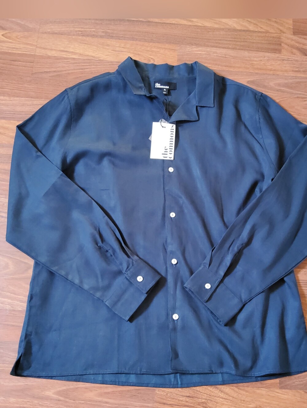 The Commons Men's Blue Lyocell-Cotton Button Down Shirt NWT